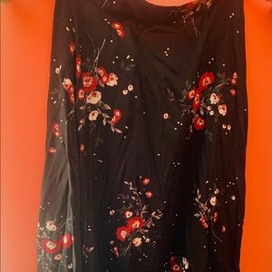 Black Skirt, with long back and shorter front